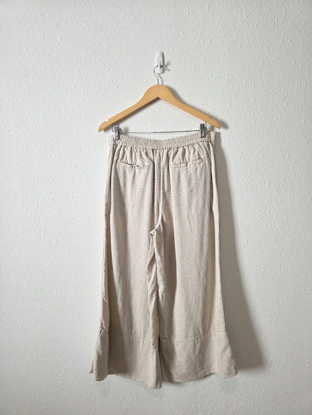 Banana Republic Linen Blend Wide Leg Pants M